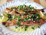 Stuffed Mullet in Olive Sauce